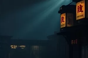 旧货铺的夏天封面，旧物货架与斜射阳光